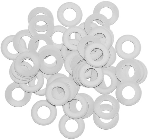 50 Stück Unterlegscheiben M6 – 304 Edelstahl M6 Runde Unterlegscheiben (6x12x0,2 mm), Flache Karosseriescheiben für Schrauben & Bolzen