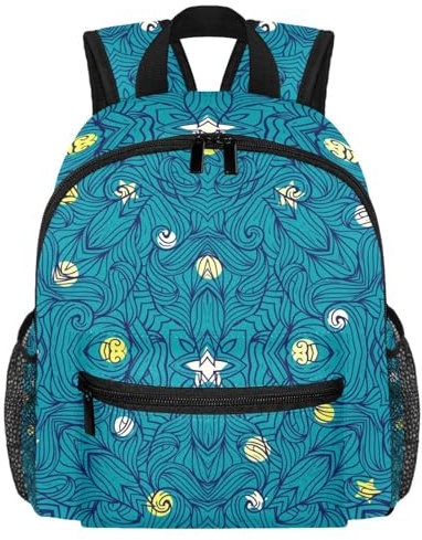 Süßer Kleinkind-Rucksack – Vintage-Rennwagen-Muster, moderne Kindertasche für Vorschule, Schule, Mädchen und kleine Kinder, Mehrfarbig 9, 25.4x10x30 CM/10x4x12 in