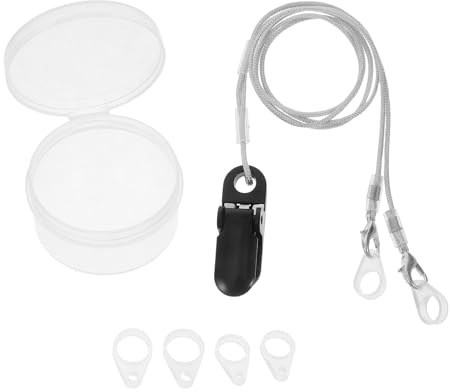 IMIKEYA Halteband für Hörverstärker mit Sicherheitsclip Anti Verlust Kabel aus Nylon und Silikon Bequem für Senioren im Alltag