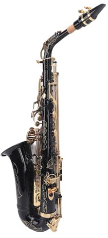 RASTKY Kit Complet de Saxophone Alto Professionnel avec Tube en Laiton Eb Alto pour Débutant Professionnel WSS896B avec Transport et Accessoires, Ensembles Scolaires et Concerts
