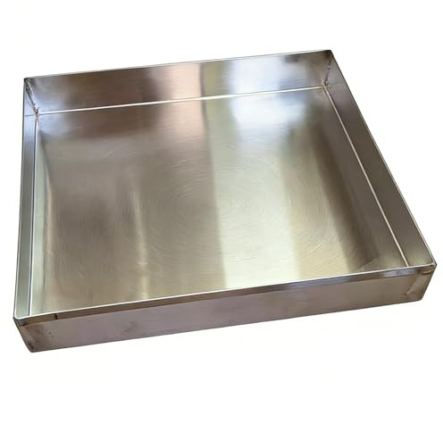 Bandeja de Goteo para Aire Acondicionado Acero Inoxidable 304 Bandeja Antigoteo Lavadora 8cm de Profundidad para Garaje Protección Suelo Bandejas de Riego(10x120cm(4x47in))