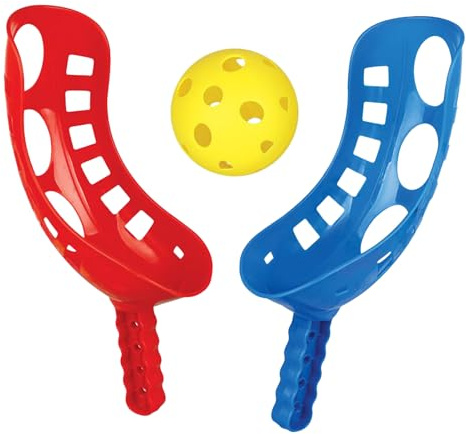Scoop And Ball Racket Game - Kids Shovel Throwing Game, Mini Hockey Set, Fun Outdoor Educational Toss Set | Portable Scoop Ball Games For Beach Lawn Backyard Garden