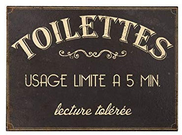 Antic Line Plaque Toilettes