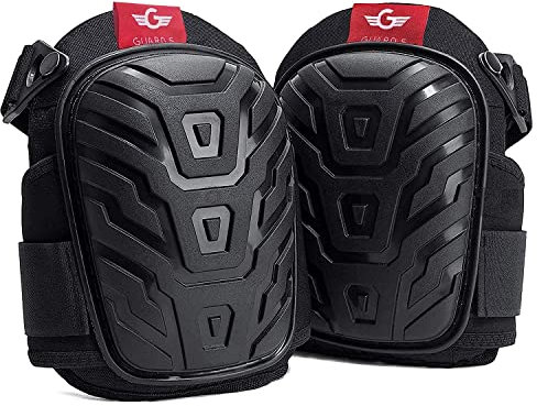 GUARD 5 - Knieschoner Kniepolster mit starker Polsterung - Gelkissen - Knieschutz für Arbeit, Garten, Fliesen und Bodenbeläge