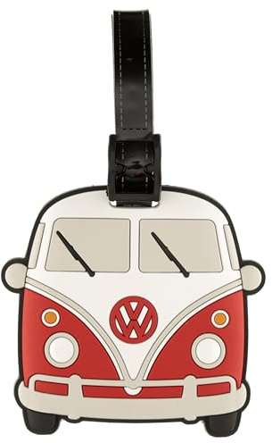 Puckator Volkswagen Bulli VW Bus T1 Rote PVC Gepäckanhänger