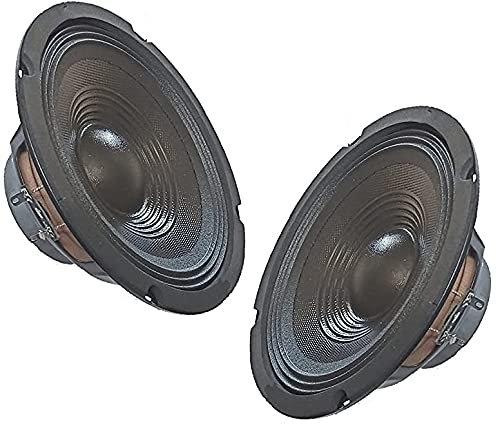 PLUG & SOUND Coppia woofer 20 cm 8 Ohm 8 pollici ** 200w x 2 ** altoparlanti 200mm 21 cm 210mm ricambi casse acustiche attive o passive