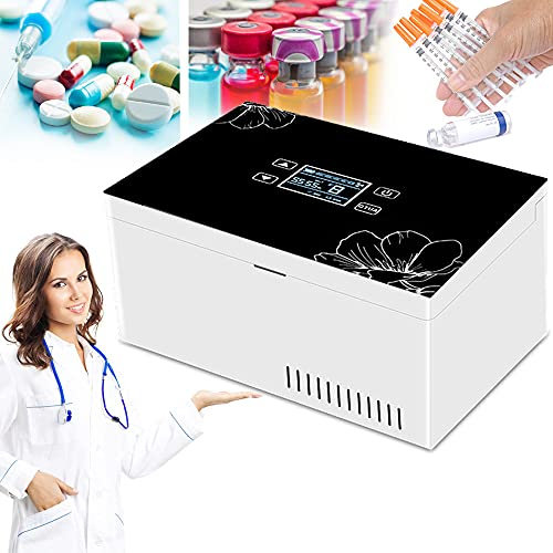 Frigorifero per insulina, Grande capacità elettrica? Cool Box,0-18 ℃ Frigo Box per farmaci,Contenitore Frigorifero per insulina USB Adatto per Viaggi,Interferone,Conservazione di farmaci