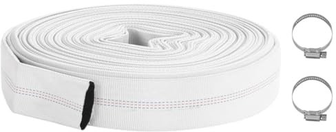 vidaXL Manguera contra Incendios de Tubo de Suministro de Agua Tubería Plomería Bombeo Riego Alta Presión Flexible Jardín Patio Cesped PVC 30 m 1