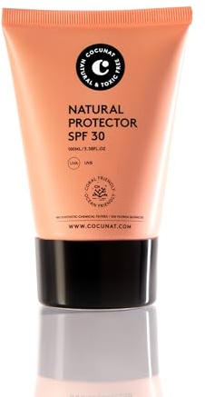 COCUNAT - Natural Protector SPF 30, Protector Solar Natural Hidrata y Protege, Fácil Aplicación y Absorción - 100ml