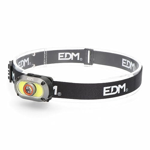 EDM Linterna LED para la Cabeza 7 W 500 LM 200 LM