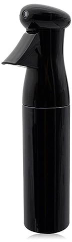 TERPCO Bottiglia spray per parrucchieri Bottiglia spray ad alta pressione per capelli Annaffiatoio spray continuo Direttore parrucchiere automatico Pneumati-Nero-280 ml