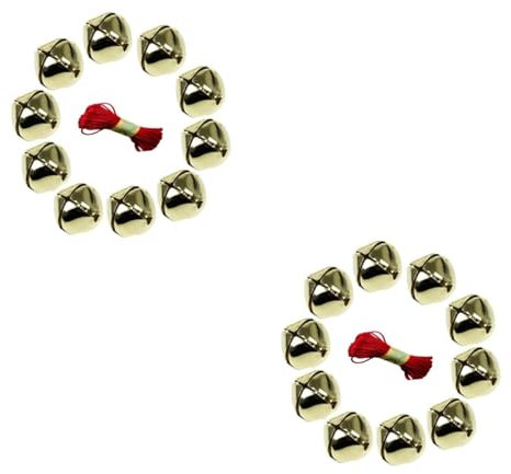 Ciieeo 100 STK Jingle Bell Weihnachten Weihnachtsklingel Goldene Glocken Weihnachtsglocke Miniatur-Glocke Kleine Glocken Zum Basteln Hausbrechende Glocken Metall Anhänger