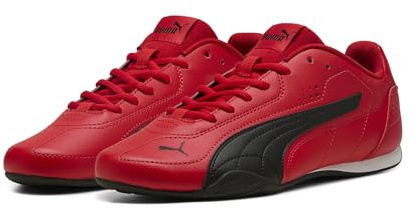 PUMA Catch Leder - Sneaker Erwachsene, Rot (All Time Red x Black), 46 EU