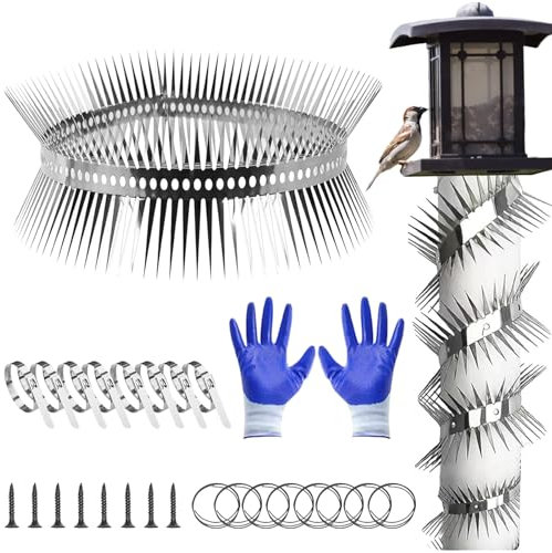 AUNGCSHE Cintura Repellente per Martore da 100 cm, Tubo di Protezione Dalle Martore in Acciaio Inossidabile, Protezione per Martore, può Essere Tagliata, per la Casa, Grondaia, Albero