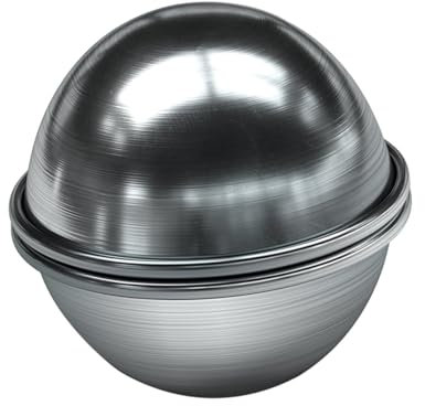 PHENOFICE 2 Stück Badekugelform Metall Badebombenform Kugelform Für Selbstgemacht Badekugeln Herstellung