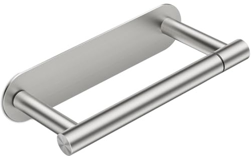 MANICAF Toilettenpapierhalter Ohne Bohren, Selbstklebend Klopapierhalter Silber, 360 Grad Schwenkbarer Toilettenpapierhalter für das Badezimmer, Edelstahl Klopapierhalter