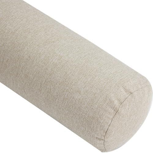 Cojín Cilíndrico Redonda Almohada Cervical para Cama Sofá Cojín de Cuello Almohada Cilíndrica Extraíble Lavable Cojín Lumbar para Soporte de Cabeza, Cuello, Espalda y piernas(#5,15x60cm(6x23.6in))