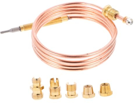 BAZEITFLOW Termocoppia per BBQ e Sensore Temperatura Sostituzione Termocoppia per Riscaldatori e Design Pratico e Sicurezza