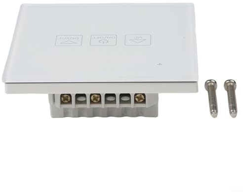 Vilgftyiet Variateur d'intensité tactile intelligent compatible WiFi, panneau de verre, contrôle de la lumière pour la maison, 86 x 86 mm, interrupteur mural avec réglage manuel de la luminosité