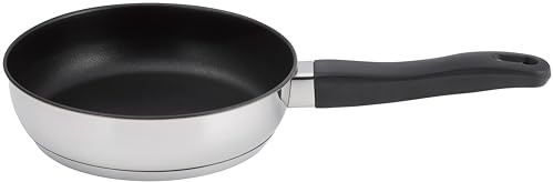 JUDGE Vista Bratpfanne mit Excalibur Antihaftbeschichtung | aus Edelstahl | Backofengeeignet bis 180°C | Spülmaschinenfest | Stay-Cool Griff | für alle Herdarten Induktion | 25 Jahre Garantie | 20 cm