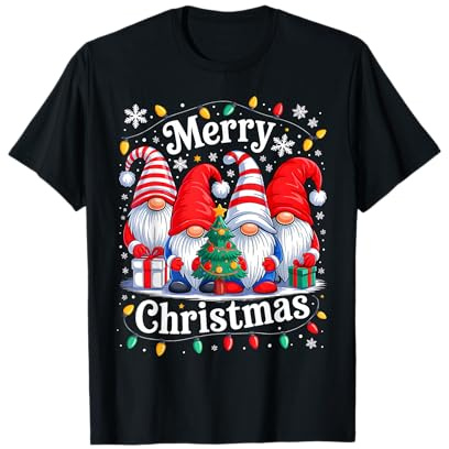 Frohe Weihnachten Wichtel Lustige Familie Gnomenliebhaber T-Shirt
