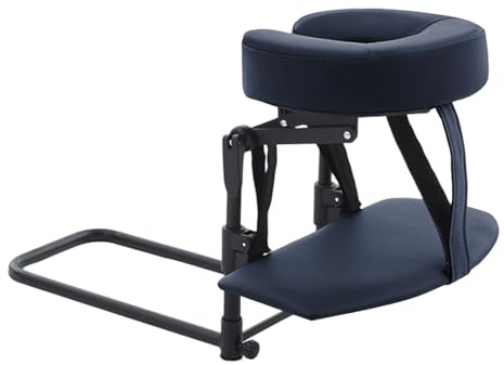 MagiDeal Reposacabezas para Colchón, Kit de Masaje, Azul Grisáceo | Almohada de Masaje Boca Abajo Altura Ajustable, Multifunción Cojín de Relajación Facial para Cama de Belleza, SPA, Salón
