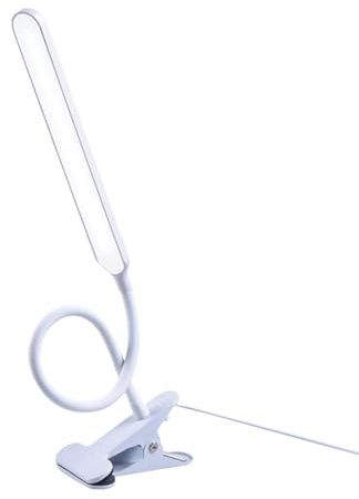 Luz de escritorio, clip de LED USB para mesa de estudio, uso multipropósito con luces ajustables, lámpara portátil para sala de estar, dormitorio, aula, niños, pintura, universidad y cocina, 15.35x4.3