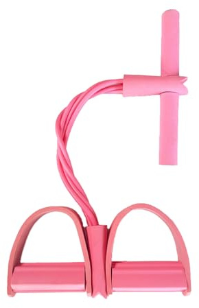 Widerstandsbänder, Fitnessbänder für Bauch Beine Po, Bauchtrainer Zuhause, Resistance Bands, Home Sport Pilates, Bauchmuskeltrainer, Expander Fitnessgeräte Sportgeräte, Sit up Hilfe, Yoga, Rosa