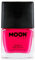 Neon UV Nail Polish by Moon Glow - Intense Pink - Bright Neon Nail Varnish - Glows under UV - 10ml