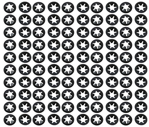 sourcingmap Starlock Lot de 100 rondelles de verrouillage à dents internes 5 x 12 mm