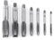 7pcs Filettatura Metrica, Filettatura Acciaio Maschiatura Utensile M3, M4, M5, M6, M8, M10, M12