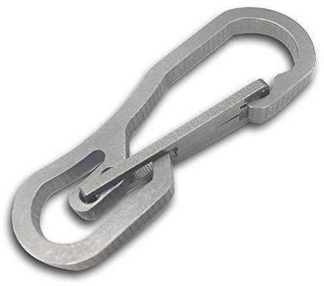 TITO Leichter Schlüsselhaken aus Titan, Schnellverschluss, 12 g