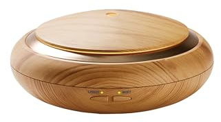 Difusor de aroma Promed AL-150 WS de 150 ml, humidificador de aire de ultrasonidos, humidificador de ambientes, lámpara aromática eléctrica con luz LED en 7 colores, aromaterapia (651015)