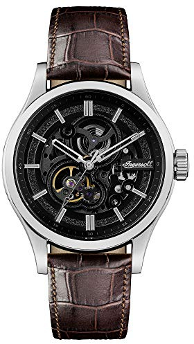 Ingersoll The Armstrong Gents Automatic Watch I06801 with a Stainless Steel case and Genuine Leather Strap