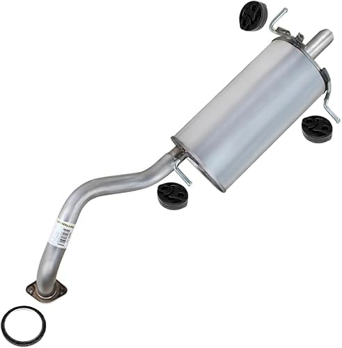 Exhaust Rear Muffler Compatible for Nissan Sentra 2007-2012 2.0L | Stainless Steel | Northeastern Exhaust | Free Gasket and Hangers | Direct Fit