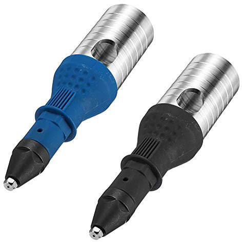 TuToy Verbesserte elektrische Nietmutter Pistole Akku-Nietwerkzeug Bohrmaschine Adapter für Bohrmaschine - Blau