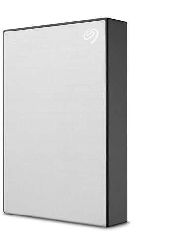 Seagate One Touch 5TB tragbare externe Festplatte, PC, Notebook & Mac, USB 3.0, Silber, inkl. 2 Jahre Rescue Service, Modellnr.: STKC5000401