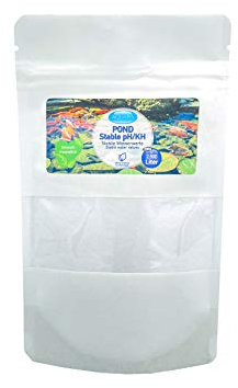 Aquaris POND Stable pH/KH - 250g. Stabilizza il pH e la durezza dell'acqua nel laghetto. Protegge pesci e piante da fluttuazioni nocive. Stabilizzatore di pH per laghetti koi e da giardino.