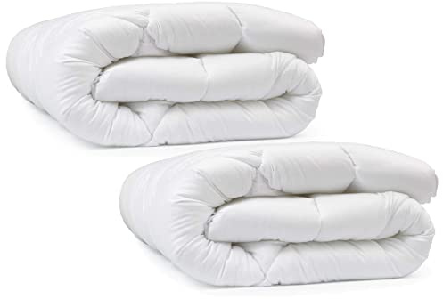 H&F Heimtextilien Bettdecke Set 4 Jahreszeiten | Steppbettdecke 2er Set 135x200 cm | Allergiker bettwäsche mit Oeko-TEX Zertifiziert | Steppdecken bezug: 100% mikrofaser | Füllung: 1000g