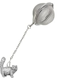 pp-c01 Infuseur boule en acier inoxydable Motif chat persan tigré