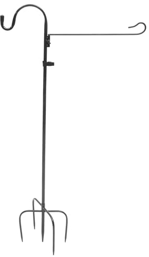 Yardwe Gartenhaken Gartenflaggenständer Gartenflaggenhalter Gartenfahnenhalter Gartenfahnenstangen Anti Wind Clip für Weihnachten Winter Gartenflaggen Garten Rasen Hof Hochzeit Deko