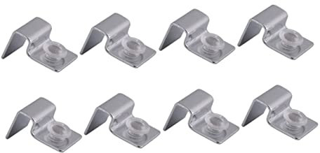 Mipcase 8 Stück Aquarienfisch-Clips Halterung Halterung Glas/Abdeckung Deckel Mm Edelstahl Rack Zubehör Halter Aquarium Stahl Praktisch Aquarium Abdeckung