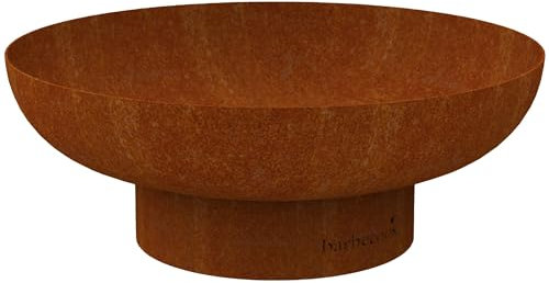 Barbecook braciere Jack 100 in acciaio corten pre-ossidato, braciere da esterno, 100x31,5 cm