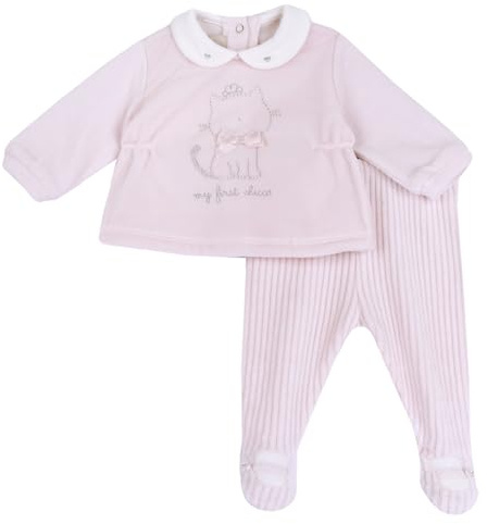 Chicco Coprifasce E Ghettina In Ciniglia, Pigiamino per bambino e neonato Unisex - Bimbi 0-24, Rosa (1), 6 mesi