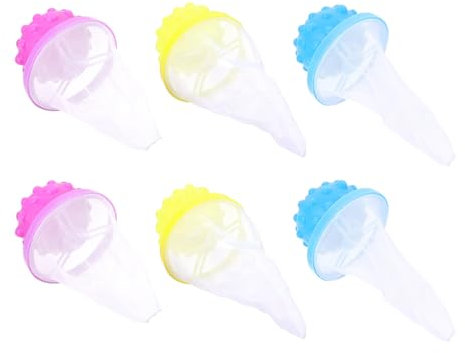 PACKOVE 6pcs Lint Catcher Mesh Bag for Washer Shower Hair Catcher for Drain Bath