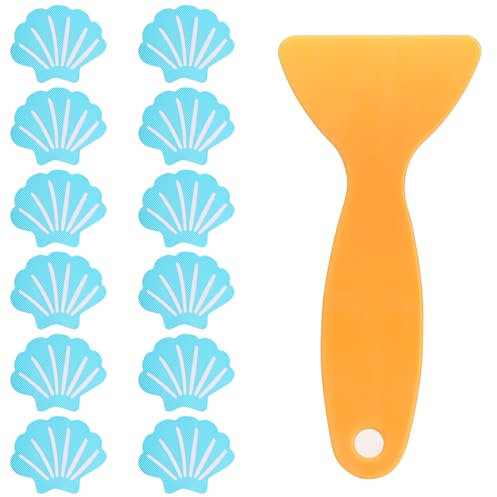 Acooruiteng Adesivi antiscivolo per vasca da bagno adesivi antiscivolo adesivi antiscivolo per vasca da bagno adesivi antiscivolo adesivi antiscivolo per vasca da bagno con raschietto per bagno doccia