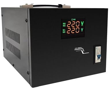 Generico Stabilizzatore di Tensione, stabilizzatore di Tensione di Potenza Completamente Automatico da 1000 W a 10000 W, regolatore di Tensione dell'Aria condizionata in Rame Puro(1000w)
