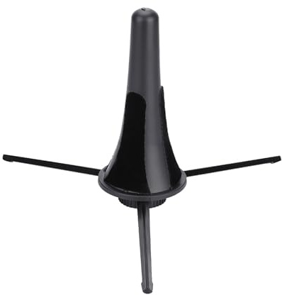 Tbest Stand de Trépied de Clarinette avec Conception Détachable et Pliante, Jambes en Acier Robustes pour la stabilité, Support rembourré pour Protéger Votre Instrument, Idéal pour les Performances
