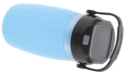 Didiseaon Bouilloire Solaire Rechargeable USB Bleu Ciel Mini Bouilloire de Camping Légère Multifonction Veilleuse pour Randonnée Camping Voyage Extérieur