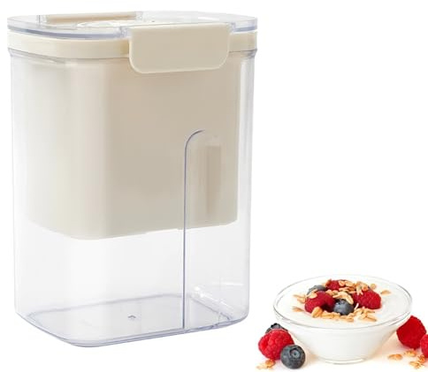 Colador de Yogur, Filtro de Yogur Prensado, Separador de Suero, para Hacer Yogur Griego Grueso, Leche de Soja y Queso